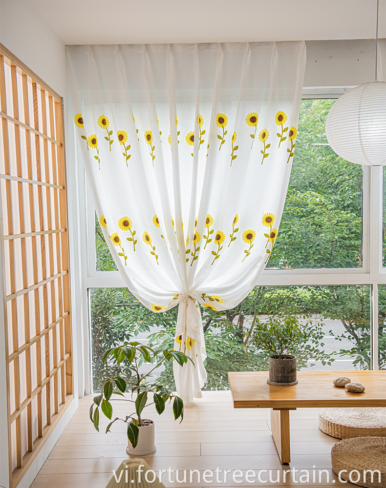 Eco-friendly Semi-blackout Printed Curtain